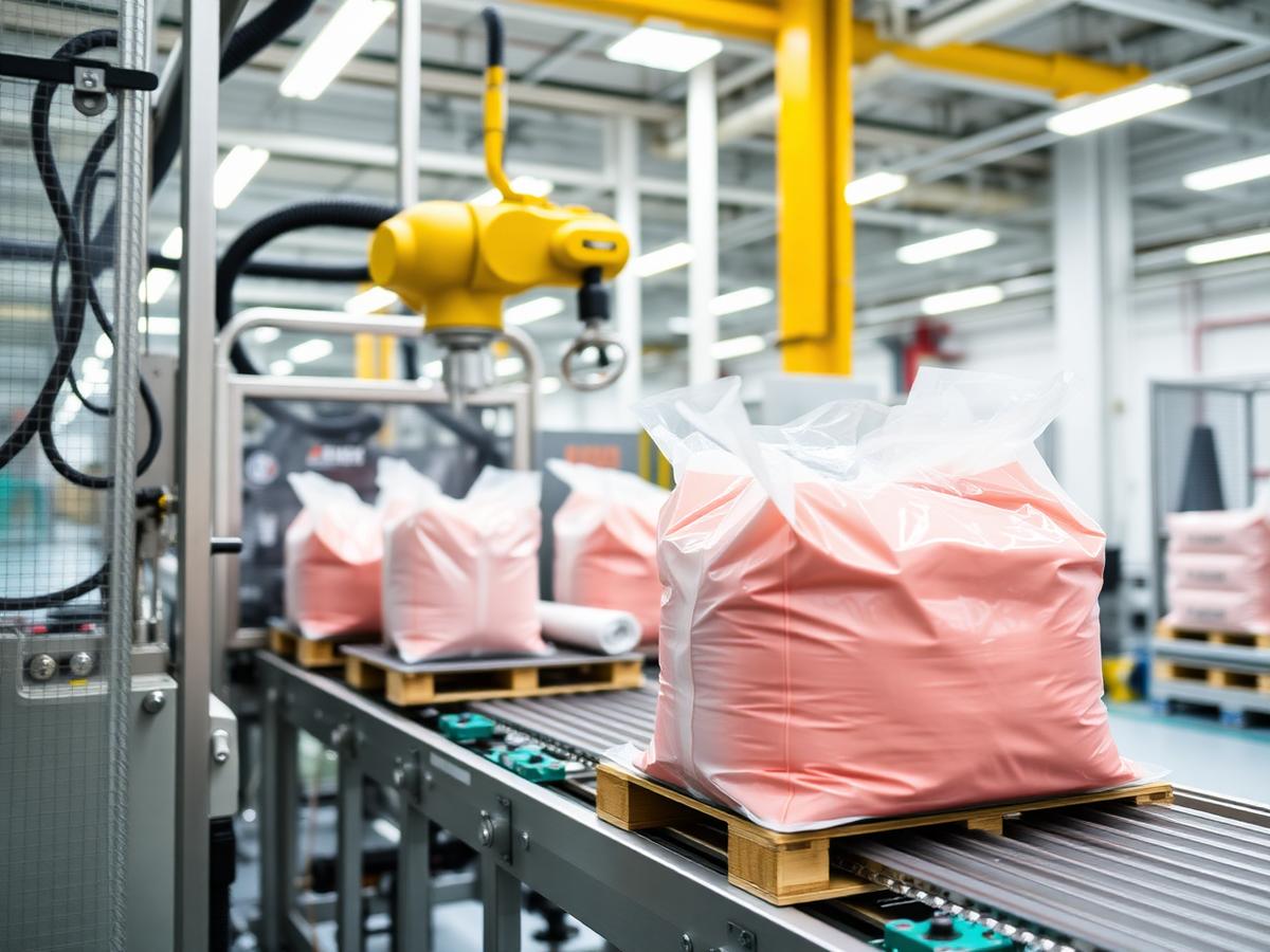Automated bagging and palletising line